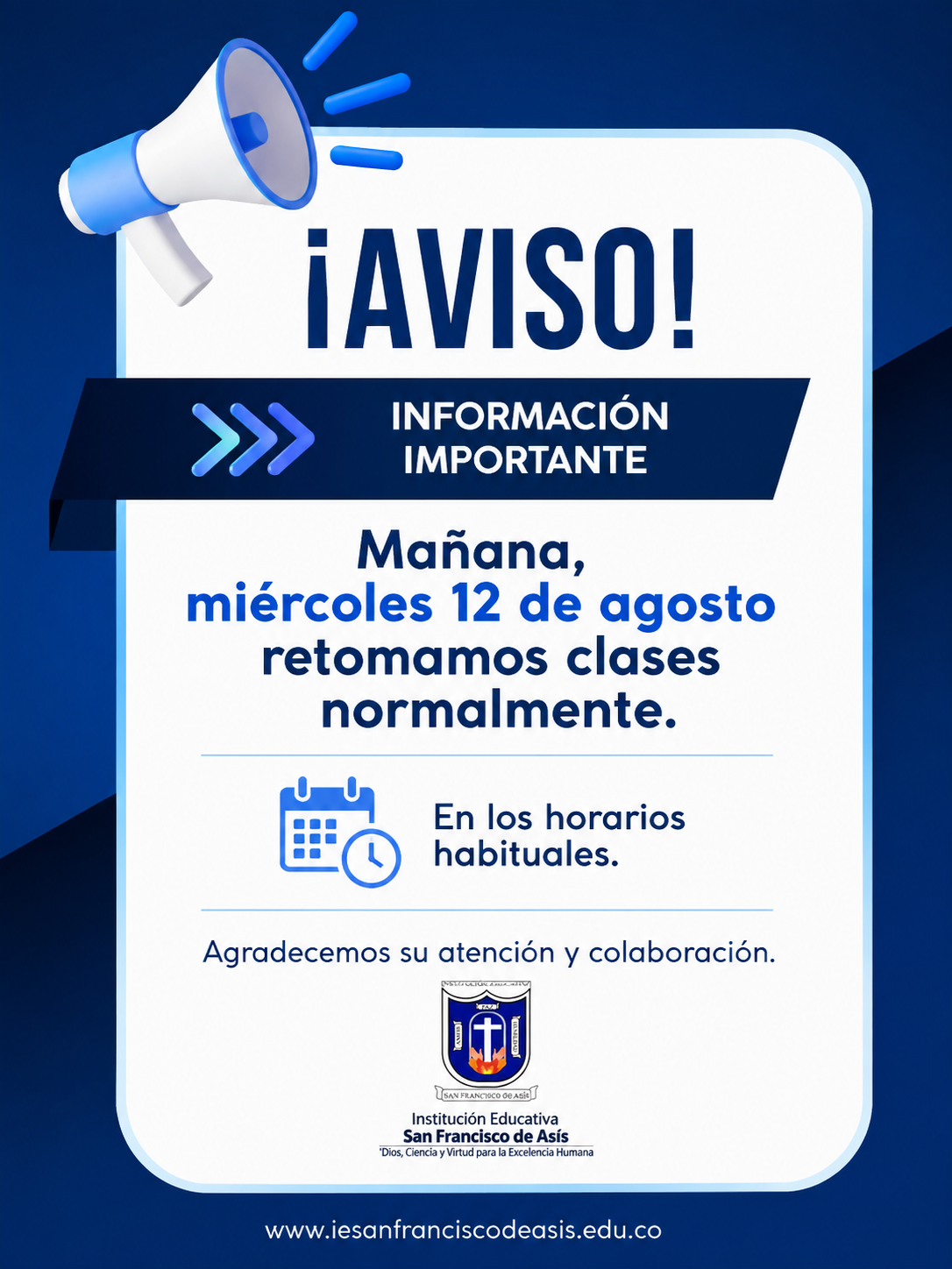 Retomamos nuestras actividades académicas
